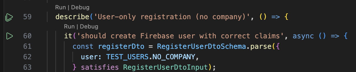 Run and Debug tests from your IDE